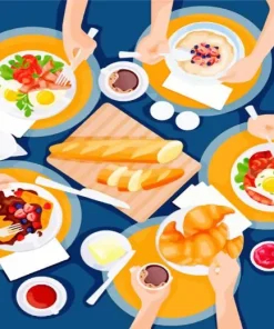 Illustration Brunch Diamond Painting