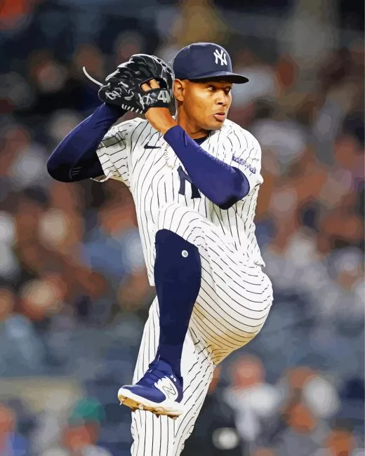 Jhony Brito Baseballer Diamond With Numbers Jhony Brito Baseballer Diamond Painting