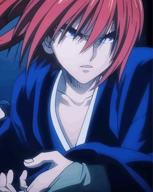 Kenshin Himura Diamond By Numbers Kenshin Himura Character Diamond Painting