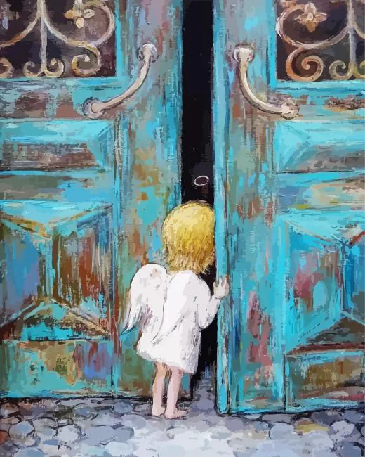 Little Angel Boy Diamond By Numbers Little Angel Boy Diamond Painting