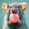 Mouse Bubble Gum Diamond Painting