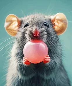 Mouse Bubble Gum Diamond Painting