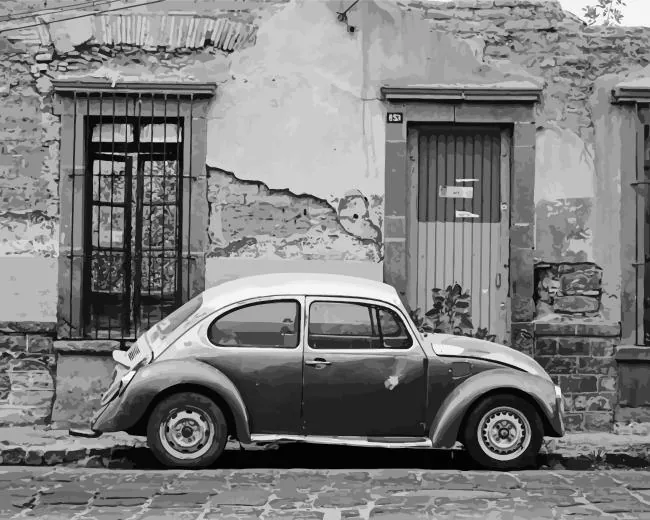 Old bug car Diamond By Numbers Old Bug Car Diamond Painting