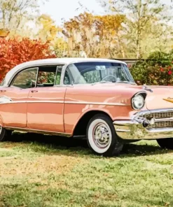Pink Buick Bel Air Diamond Painting