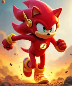 The Red Sonic Diamond Painting