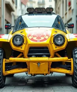 Yellow Buggy Diamond Painting