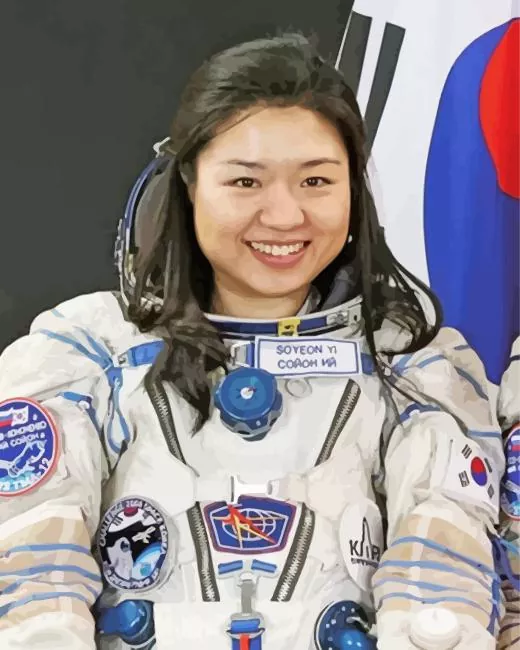 Yi So yeon astronaut Diamond With Numbers Yi So Yeon Astronaut Diamond Painting