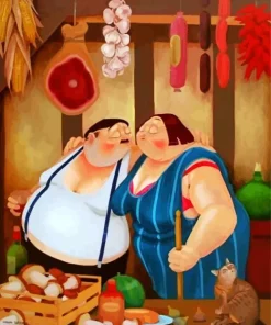 Aesthetic Fat Couple Art Diamond Painting