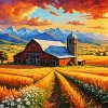 Aesthetic Field Barn Art Diamond Painting