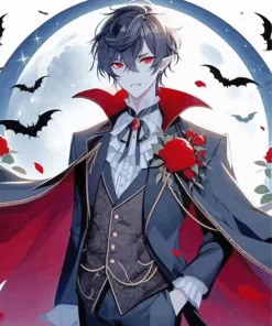 Anime Boy Vampire Diamond Painting