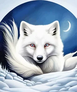 Arctic Fox Diamond Painting