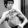 Black And White Bruce Lee Diamond Painting