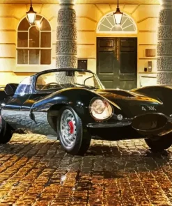 Black Jaguar Xkss Diamond Painting