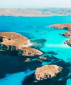 Blue Lagoon Beach Indonesia Diamond Painting