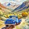 Blue Truck Diamond Painting