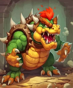 Bowser Mario Diamond Painting