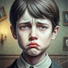 Boy Crying Diamond Painting