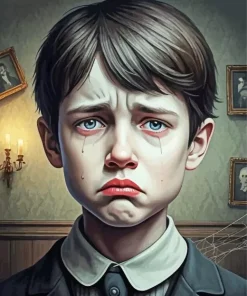 Boy Crying Diamond Painting