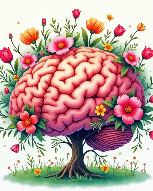 brain with flowers Diamond Dotz Brain With Flowers Diamond Painting