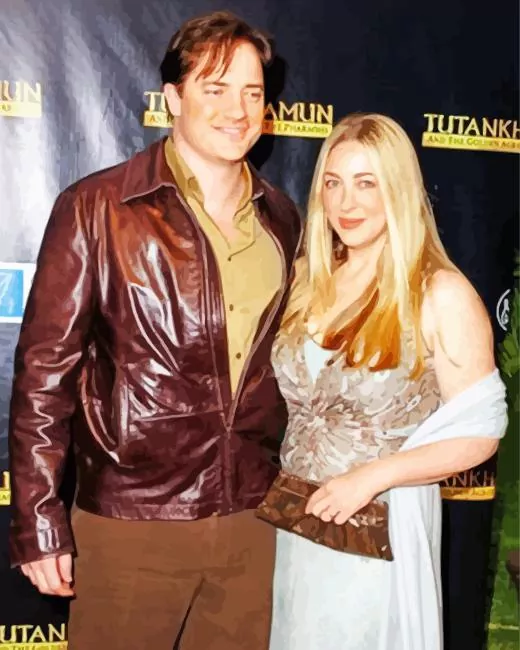 brendan fraser and his wife Diamond Dotz Brendan Fraser And His Wife Diamond Painting