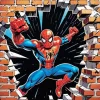 Brick Wall Spider Man Diamond Painting
