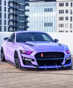 Bright Purple Car Diamond Painting