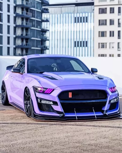 bright purple car Diamond Paints Bright Purple Car Diamond Painting