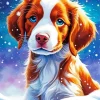 Brittany Spaniel Puppy Dog Diamond Painting