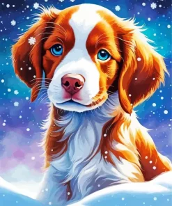 Brittany Spaniel Puppy Dog Diamond Painting