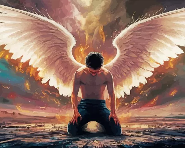 broken angel Diamond By Numbers Broken Angel Diamond Painting