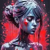 Broken Girl Crying Diamond Painting