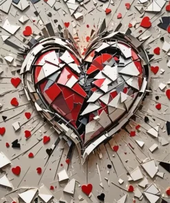Broken Heart Diamond Painting