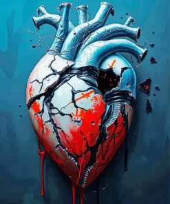 Broken Heart Art Diamond Painting