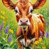 Brown Baby Calf Diamond Painting
