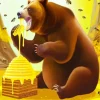 Brown Bear Eating Honey Diamond Painting