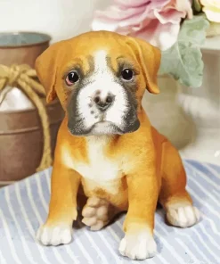 Brown Boxer Puppy Diamond Painting