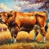 Brown Bull Diamond Painting