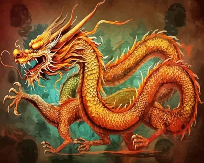 brown chinese dragon Diamond Paints Brown Chinese Dragon Diamond Painting