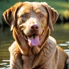 Brown English Labrador Diamond Painting