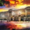 Buckingham Palace At Sunset Diamond Painting