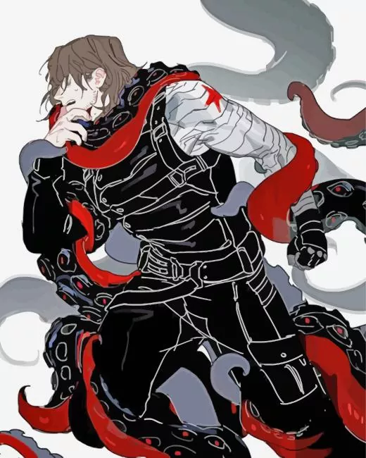 bucky barnes anime Diamond By Numbers Bucky Barnes Anime Diamond Painting