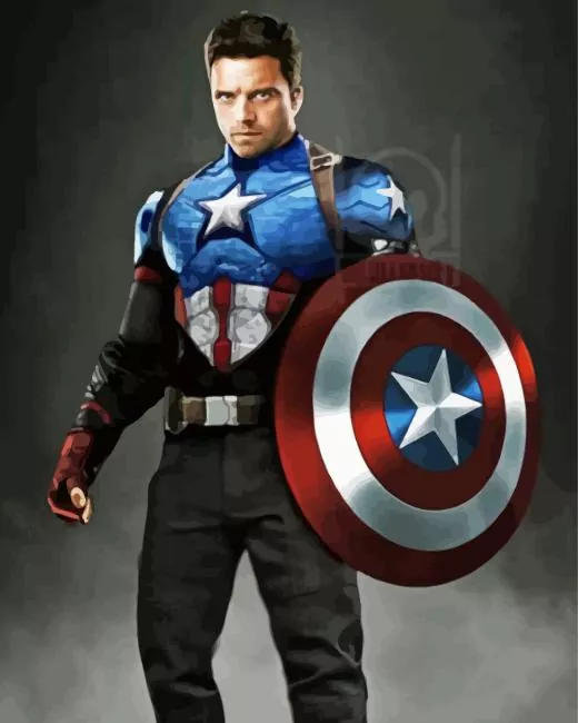 bucky barnes captain america suit Diamond By Numbers Bucky Barnes Captain America Suit Diamond Painting
