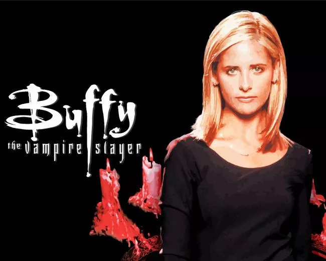buffy poster Diamond With Numbers Buffy Poster Diamond Painting