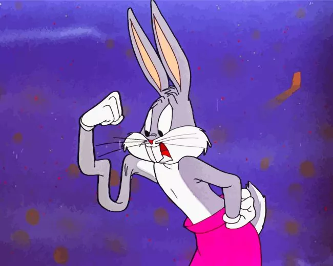 bugs bunny flexing muscles Diamond By Numbers Bugs Bunny Flexing Muscles Diamond Painting