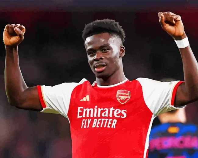 bukayo saka arsenal Diamond Paints Bukayo Saka Arsenal Diamond Painting