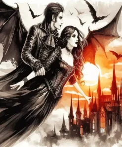 Cool Flying Lovers Art Diamond Painting