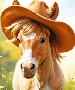Cowboy Foal Diamond Painting