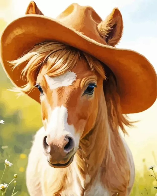 cowboy foal Diamond Paintings Cowboy Foal Diamond Painting