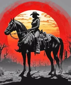Ebony Cowgirl Art Diamond Painting