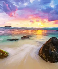 Ecola State Park Sunset Diamond Painting